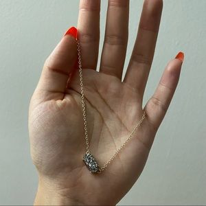 Kendra Scott Ever Necklace Platinum Drusy